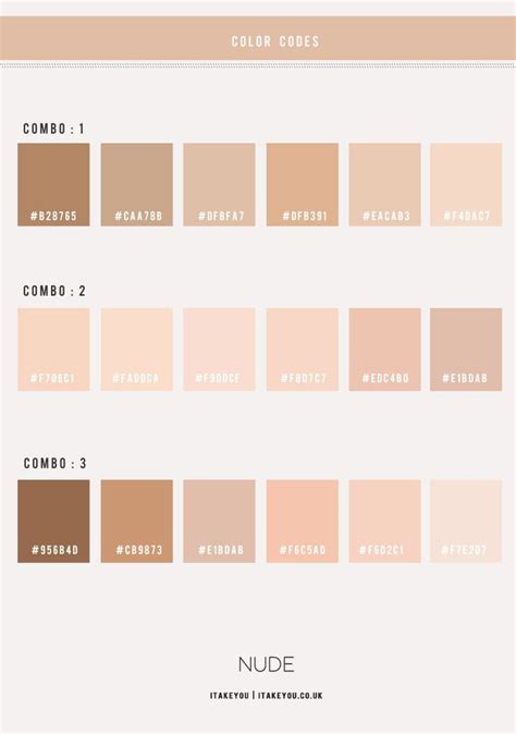 nude paint colors|Nude color palettes